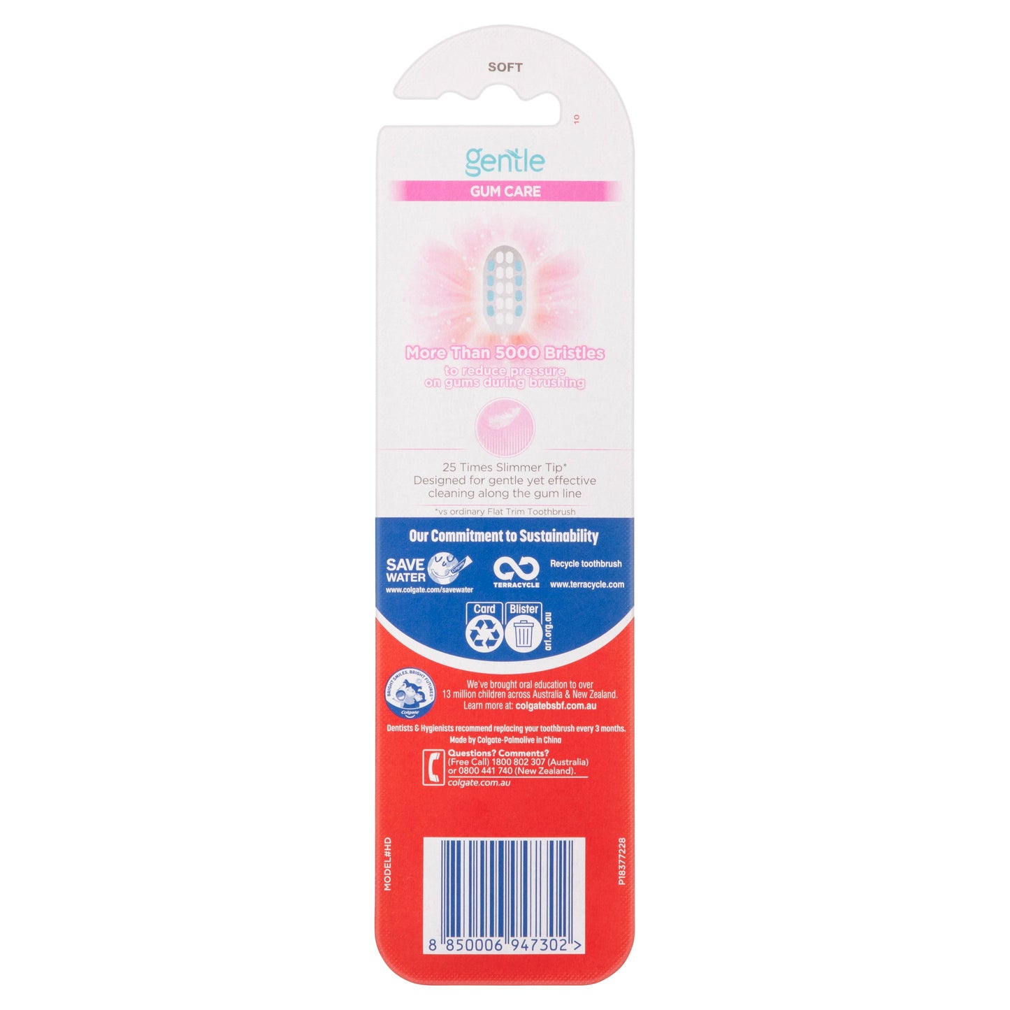 Colgate Gentle Gum Care Manual Toothbrush Soft Bristles 2 Pack