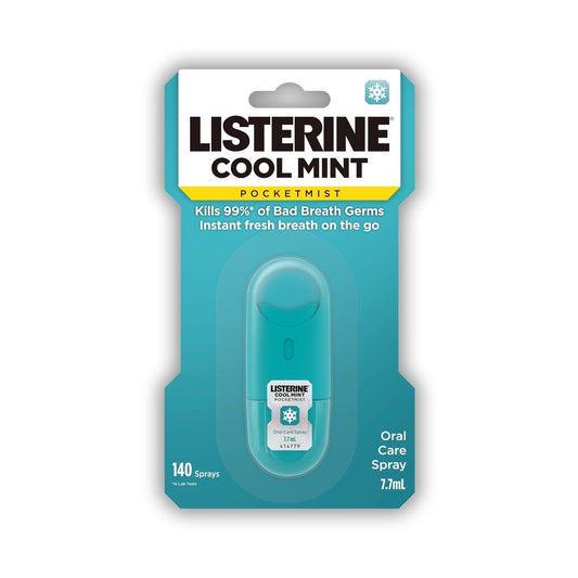 Listerine Pocketmist Oral Care Spray Cool Mint 7.7mL - Cutprice Online