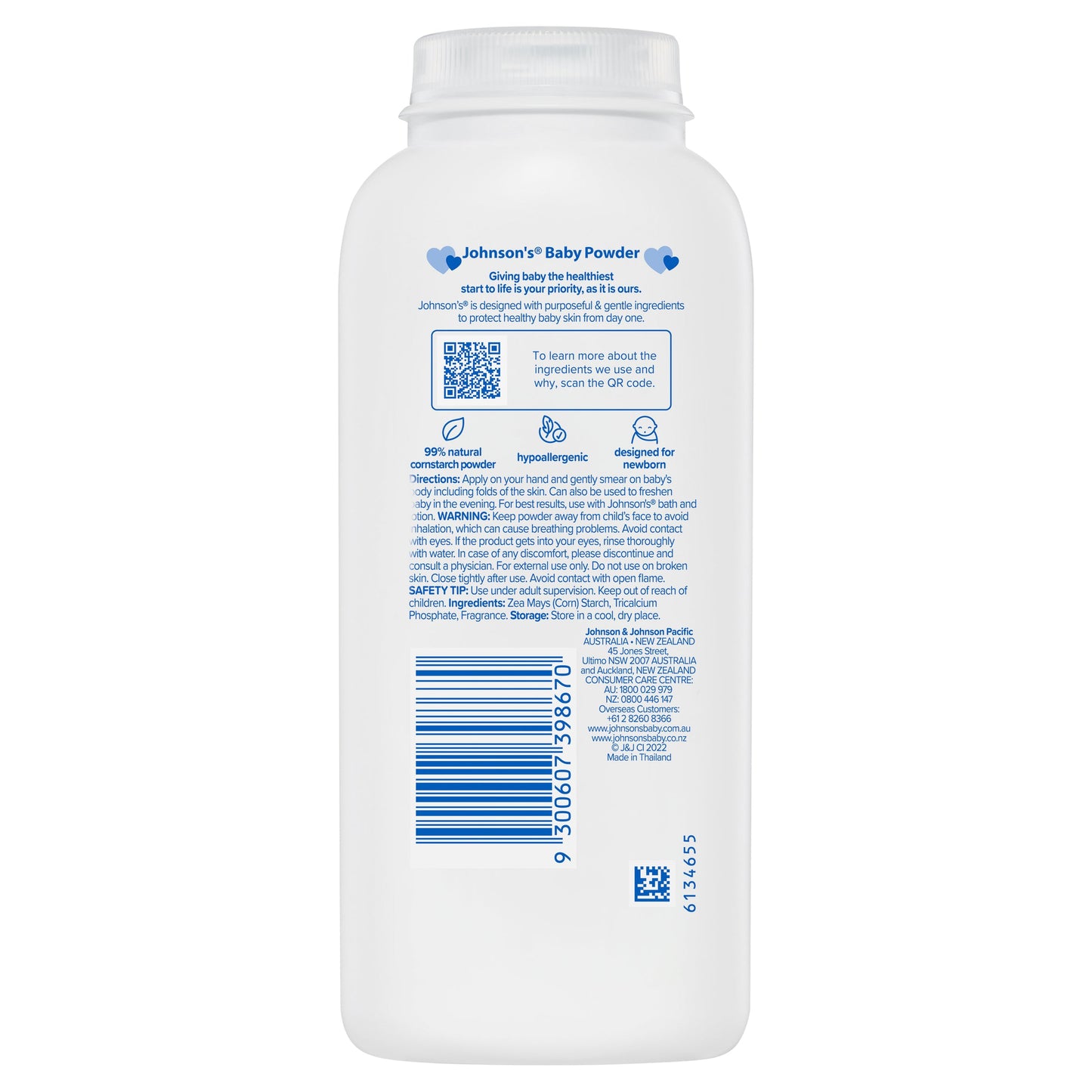 Johnson’s Baby Powder Pure Cornstarch 200g - Cutprice Online