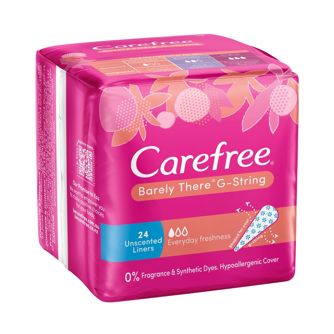 Carefree Barely There Liners G-string 24 Pack - Cutprice Online