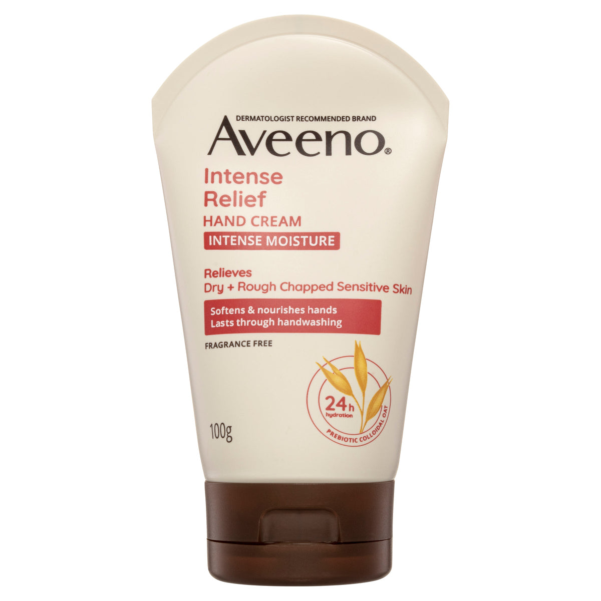 Aveeno Active Naturals Intense Relief Hand Cream Fragrance Free 100g
