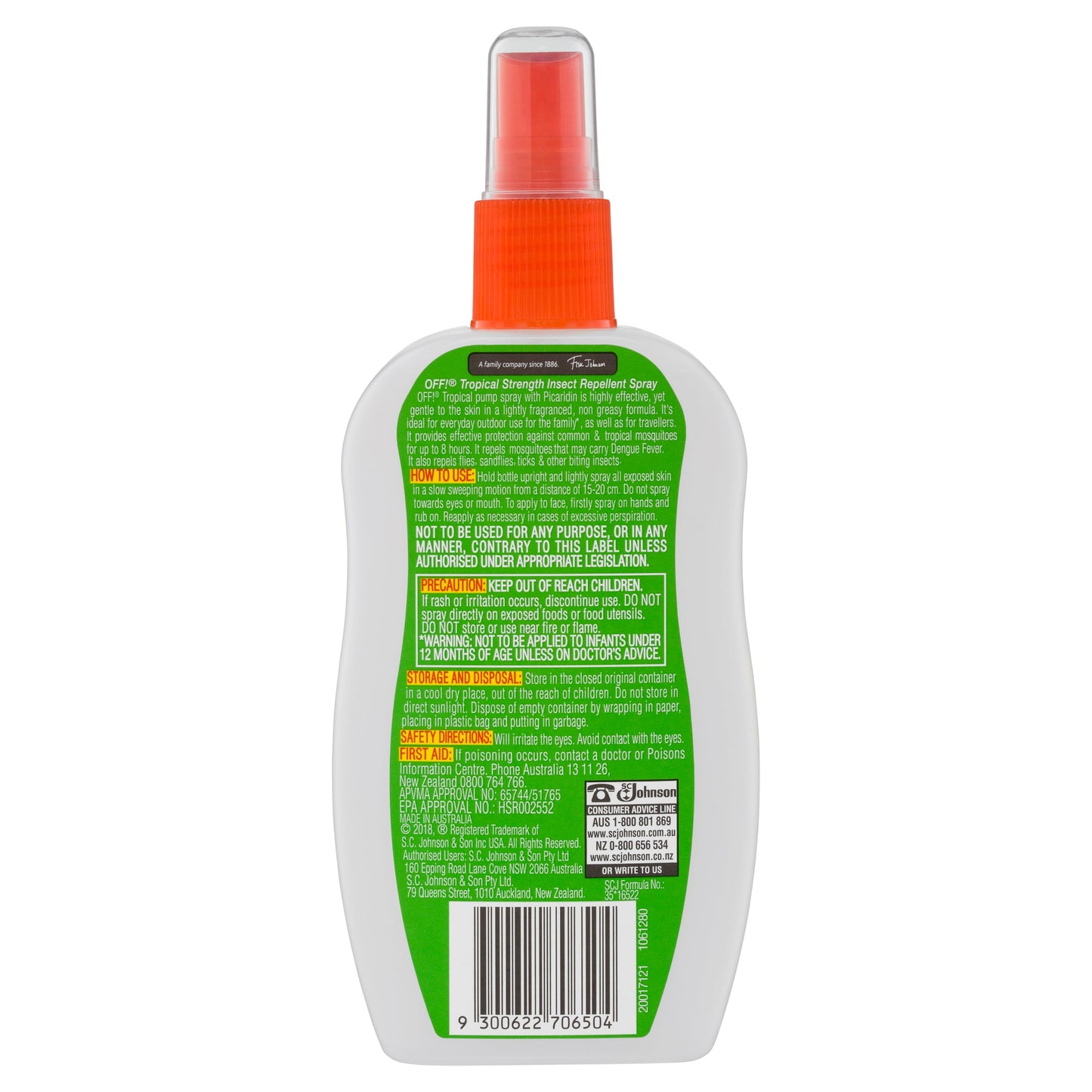 Off! Tropical Strength Insect Repellent Pump 175g - Cutprice Online