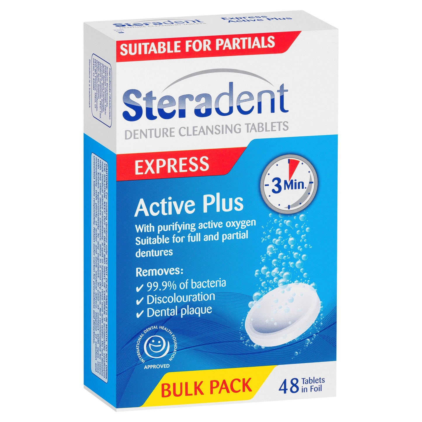Steradent Active Plus Denture Cleansing 48 Tablets - Cutprice Online