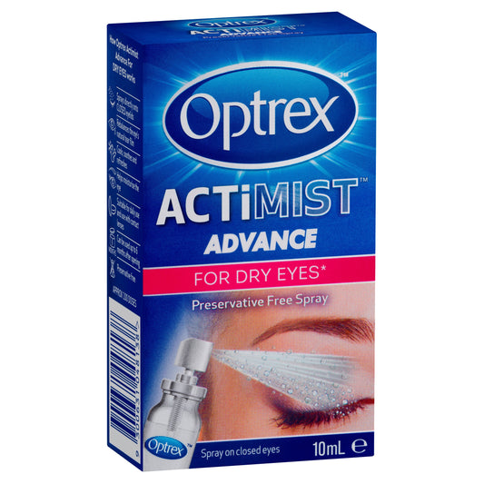 OPTREX ACTIMIST DRY EYE Preservative FREE 10ML - Cutprice Online