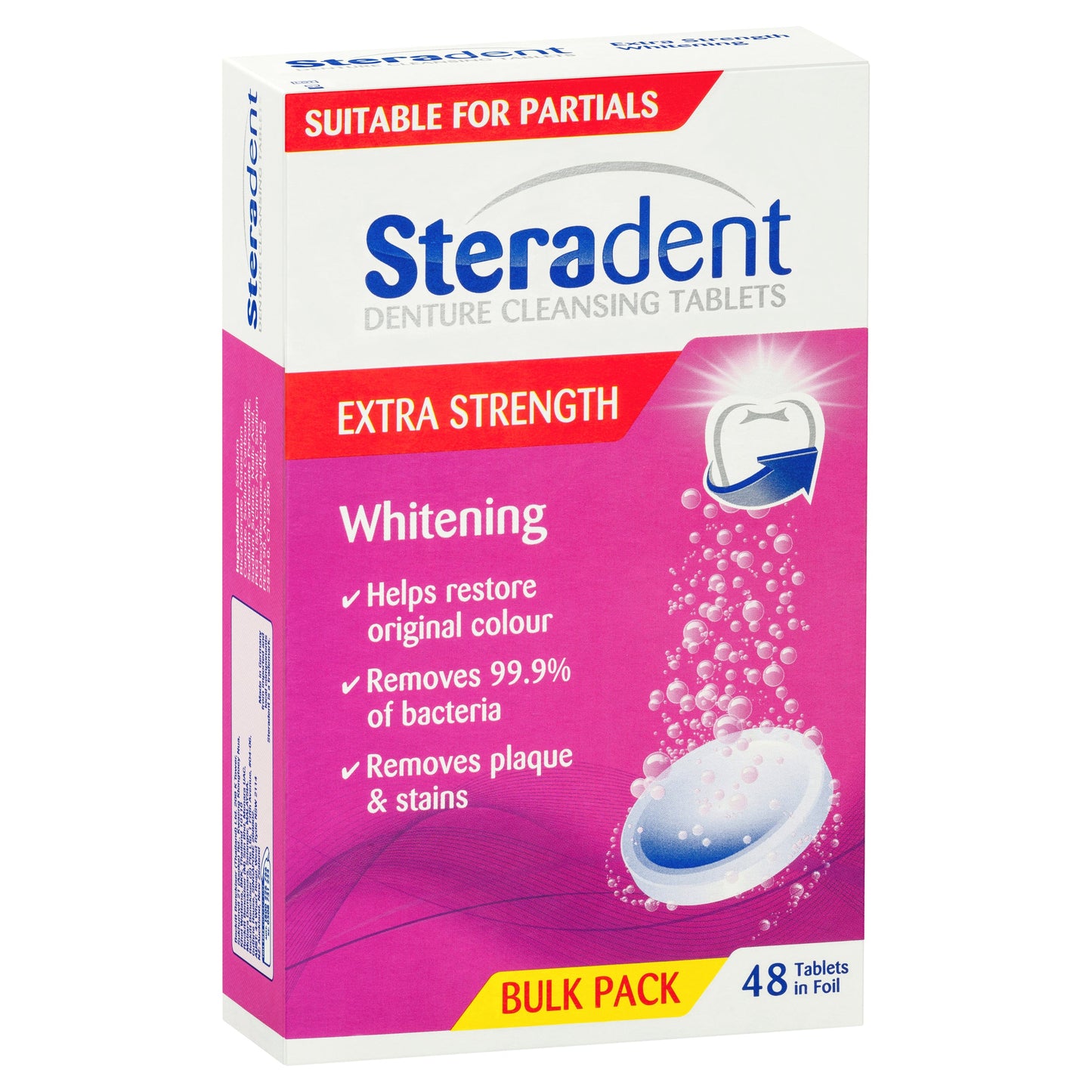 Steradent Denture Cleaning Tablets Arctic Tablets 48 Pack - Cutprice Online