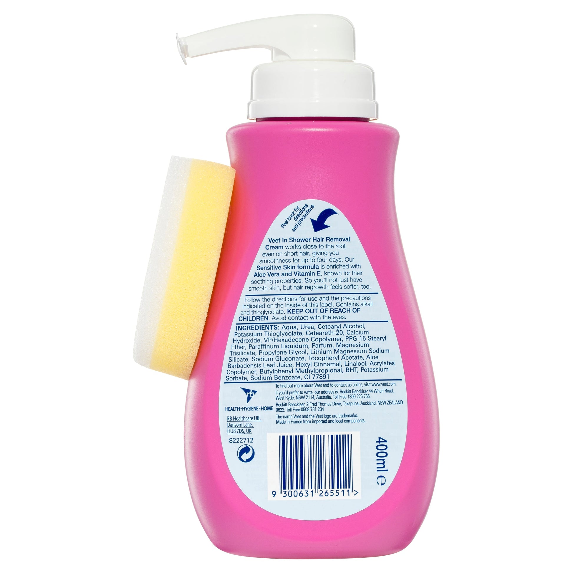 Veet In Shower Hair Removal Cream Sensitive 400ml - Cutprice Online