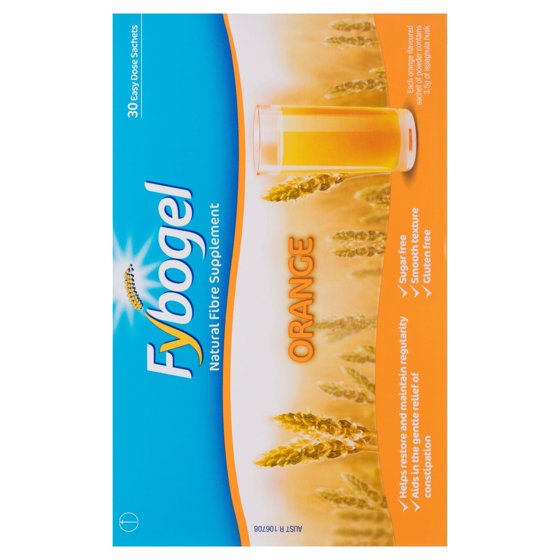 Fybogel Orange High-Fibre Supplement Sachets 30 - Cutprice Online