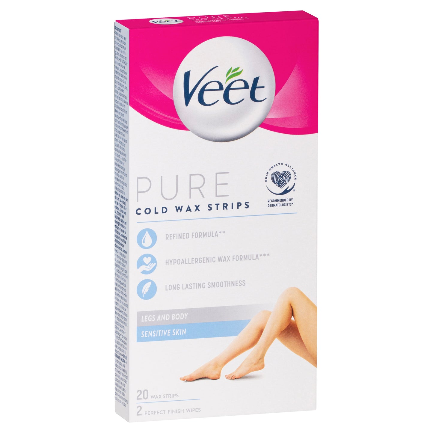 Veet Pure Cold Wax Strips Leg 20PK - Cutprice Online