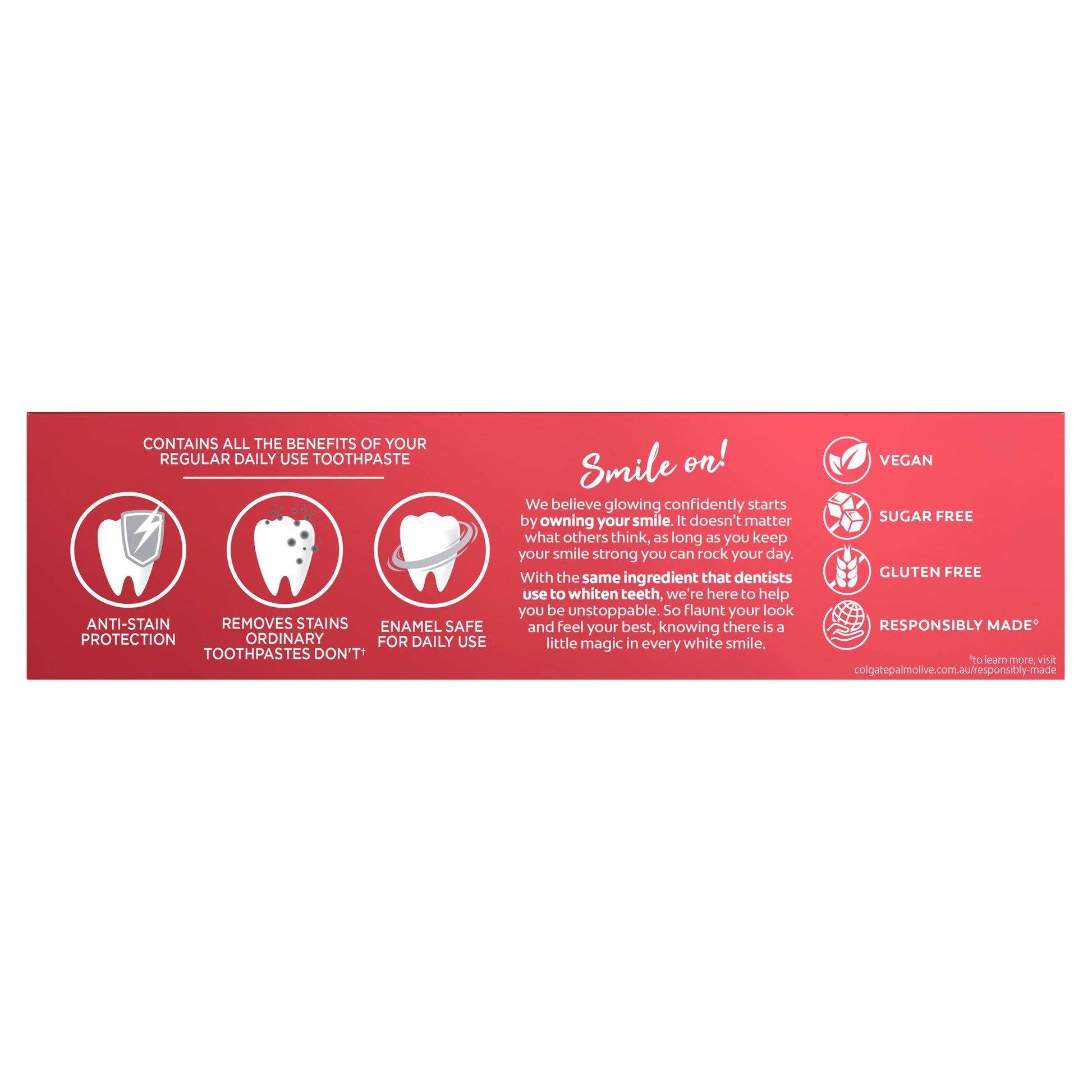 Colgate Optic White Stain Fighter Teeth Whitening Toothpaste Sparkling White with Hydrogen Peroxide 140g - Cutprice Online