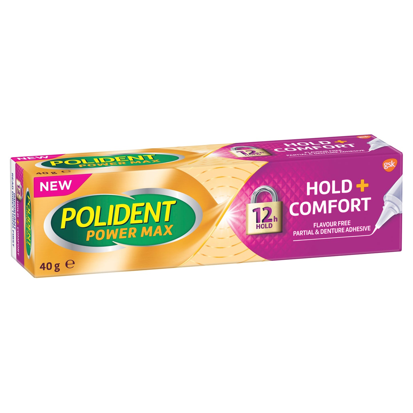 Polident Max Hold + Comfort Adhesive Cream 40g - Cutprice Online