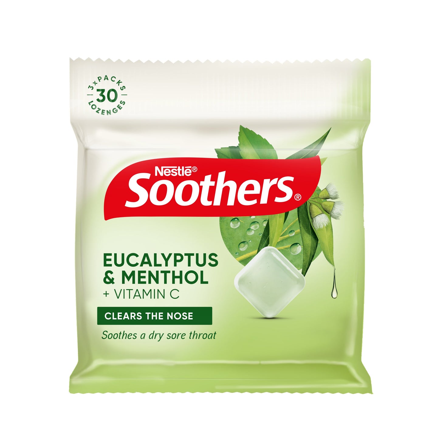 Soothers Eucalyptus & Menthol 3x10 Lozenge Multipack - Cutprice Online