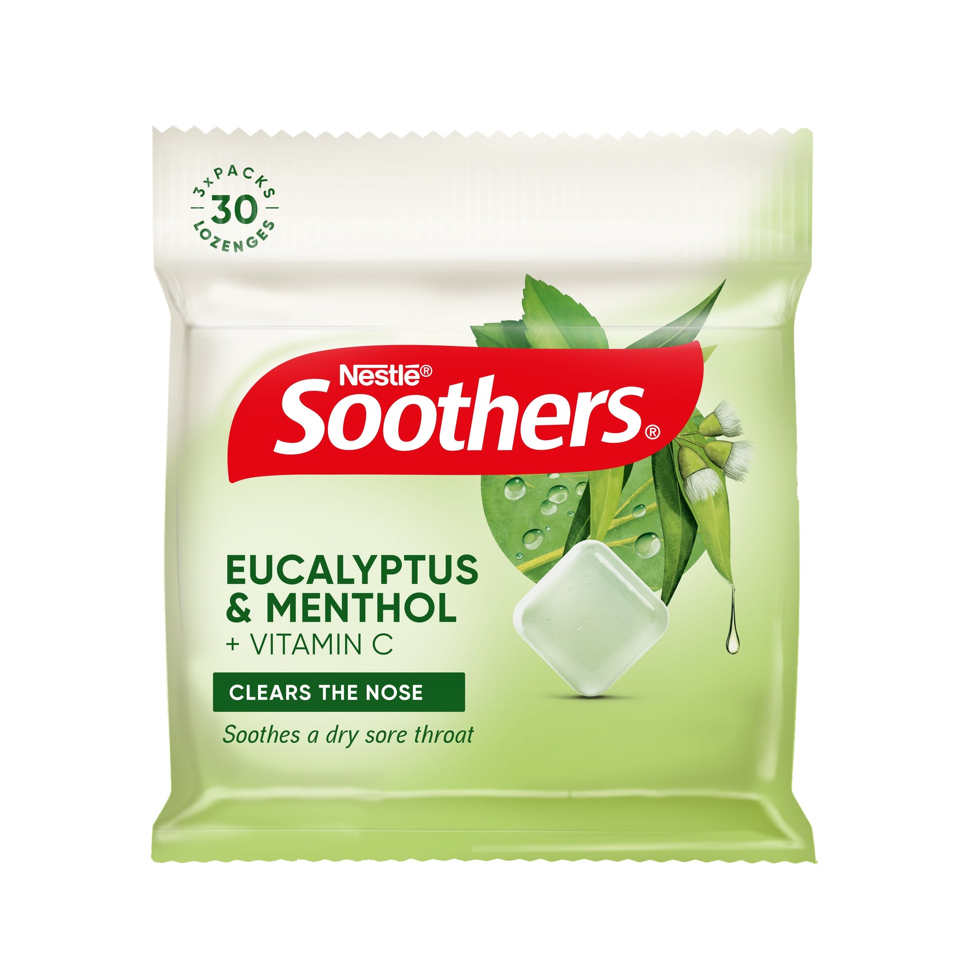Soothers Eucalyptus & Menthol 3x10 Lozenge Multipack - Cutprice Online