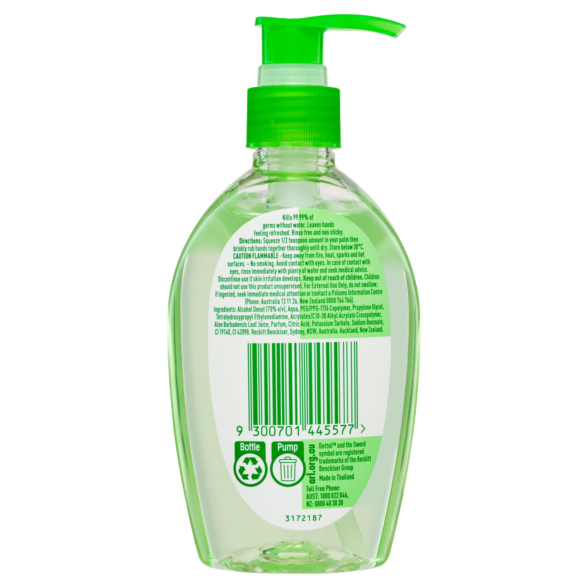 Dettol Refresh Aloe Vera Liquid Hand Sanitiser 200mL - Cutprice Online