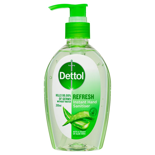 Dettol Refresh Aloe Vera Liquid Hand Sanitiser 200mL - Cutprice Online