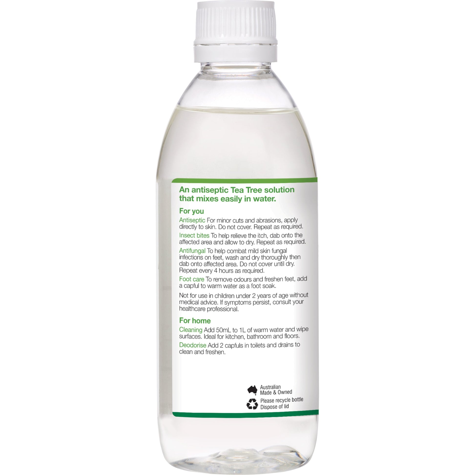 Bosistos Tea Tree Solution 250ml - Cutprice Online