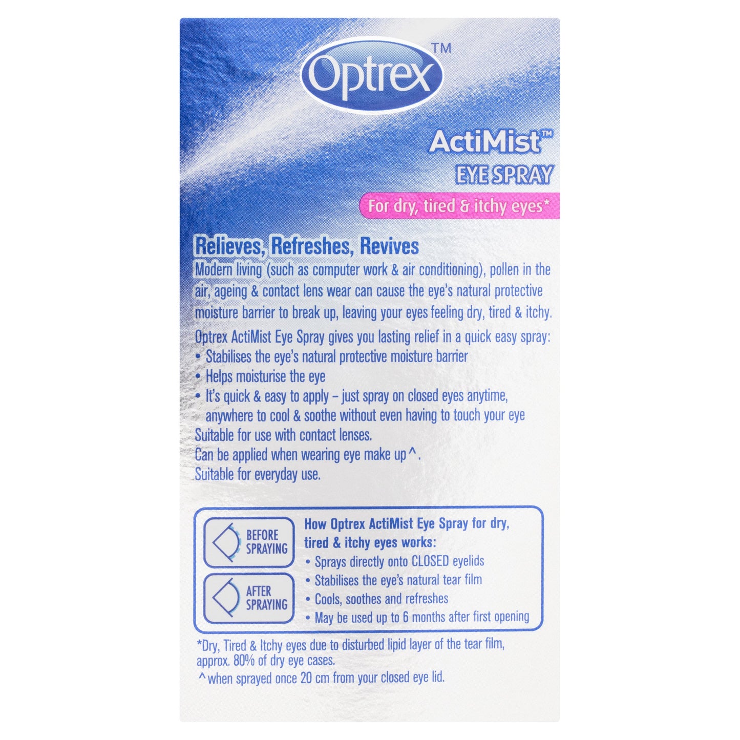 Optrex Actimist Dry & Irritated Eyes Spray 10ml - Cutprice Online