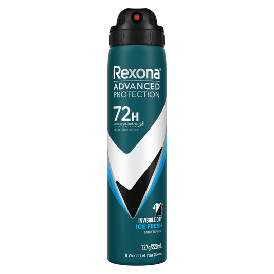 Rexona for Men Antiperspirant Advanced Invisible Ice Fresh 220ml - Cutprice Online