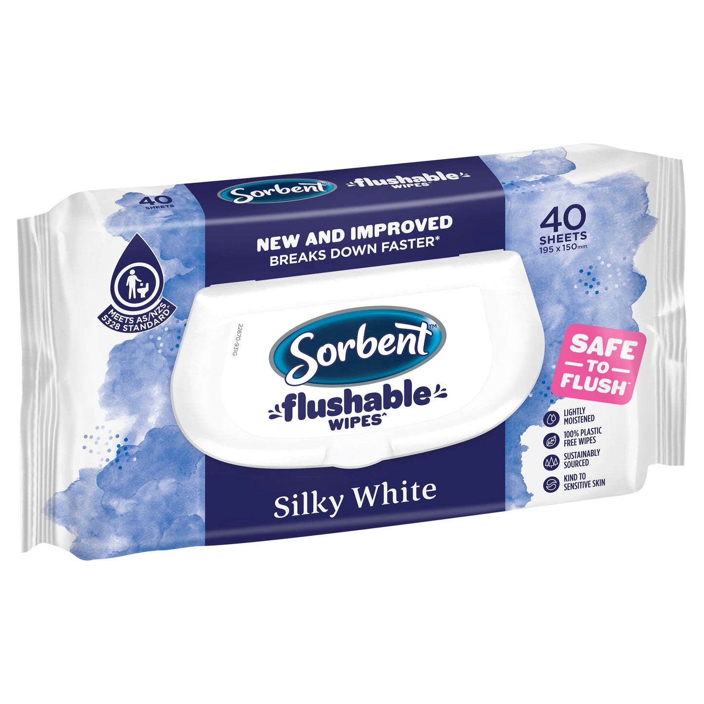 Sorbent Flushable Wipes Clean & Fresh Refill 40PK - Cutprice Online