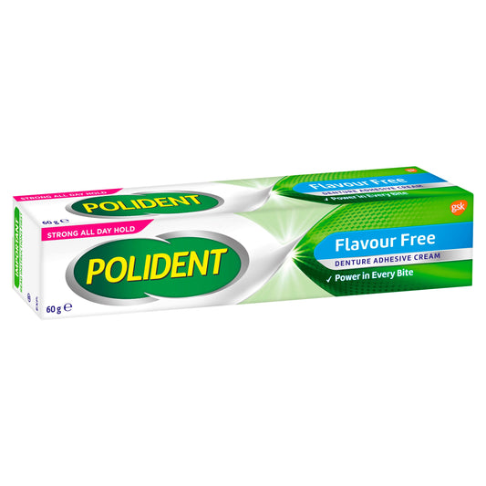 Polident Denture Adhesive Cream Flavour Free 60g - Cutprice Online