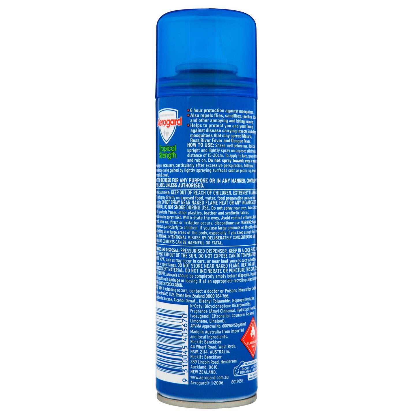 Aerogard Tropical Strength Insect Repellant 150g Aerosol - Cutprice Online