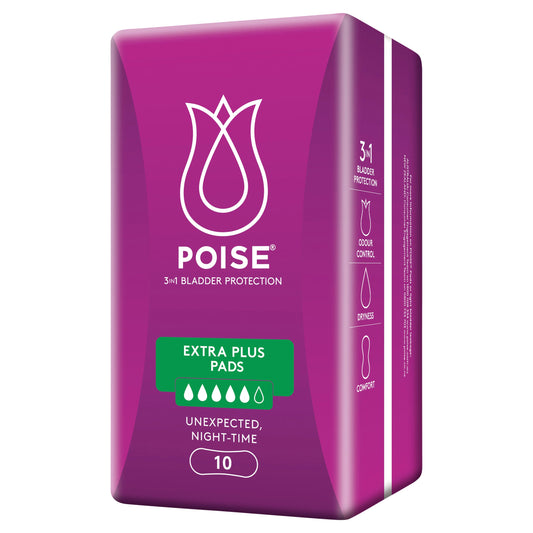 Poise Pads For Bladder Leaks Extra Plus 10 Pack - Cutprice Online
