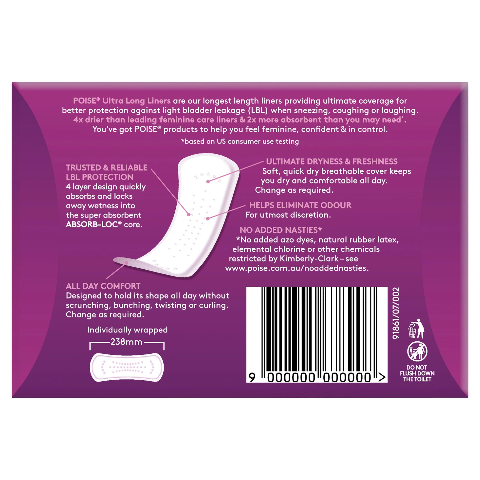 POISE ULTRA LONG LINER 20PK - Cutprice Online