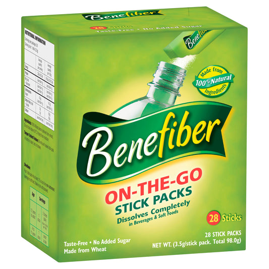 Benefiber Natural Fibre Supplement on-the-go Stick 28 Pack - Cutprice Online