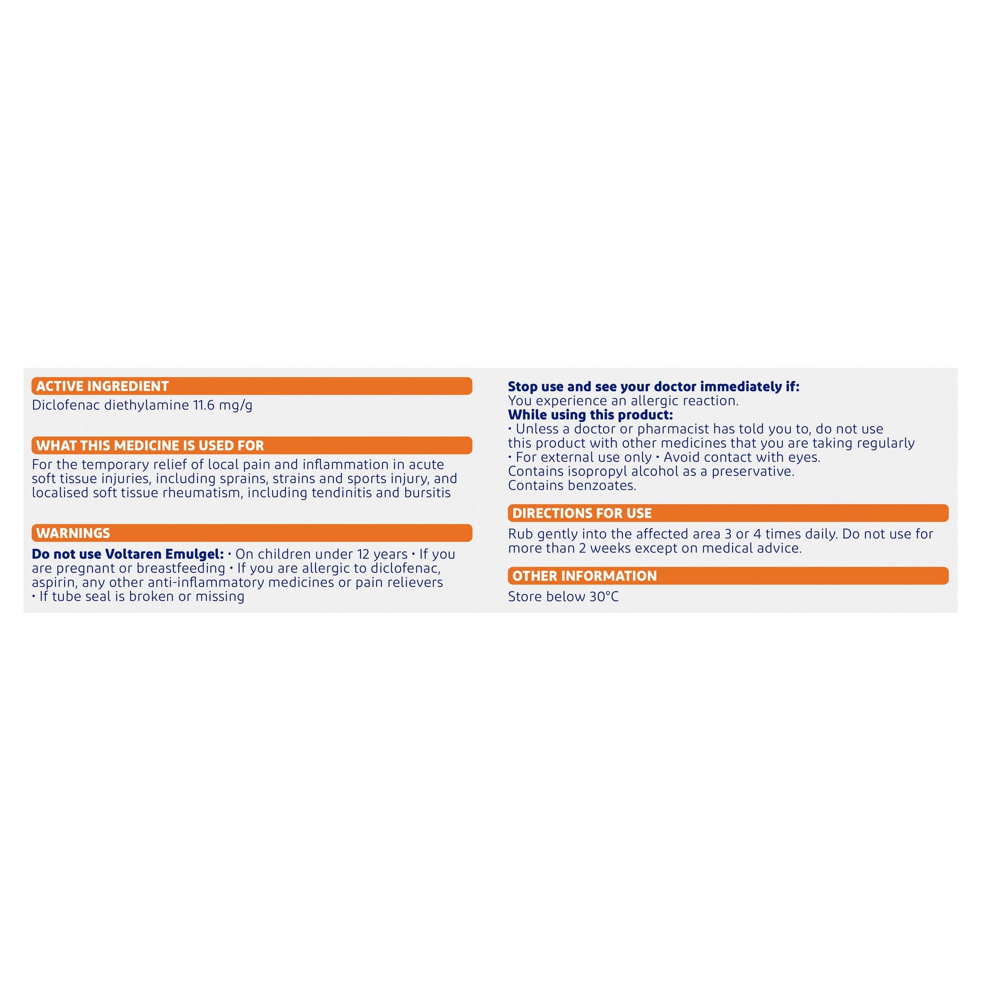 Voltaren Emulgel, Muscle and Back Pain Relief 150 g - Cutprice Online