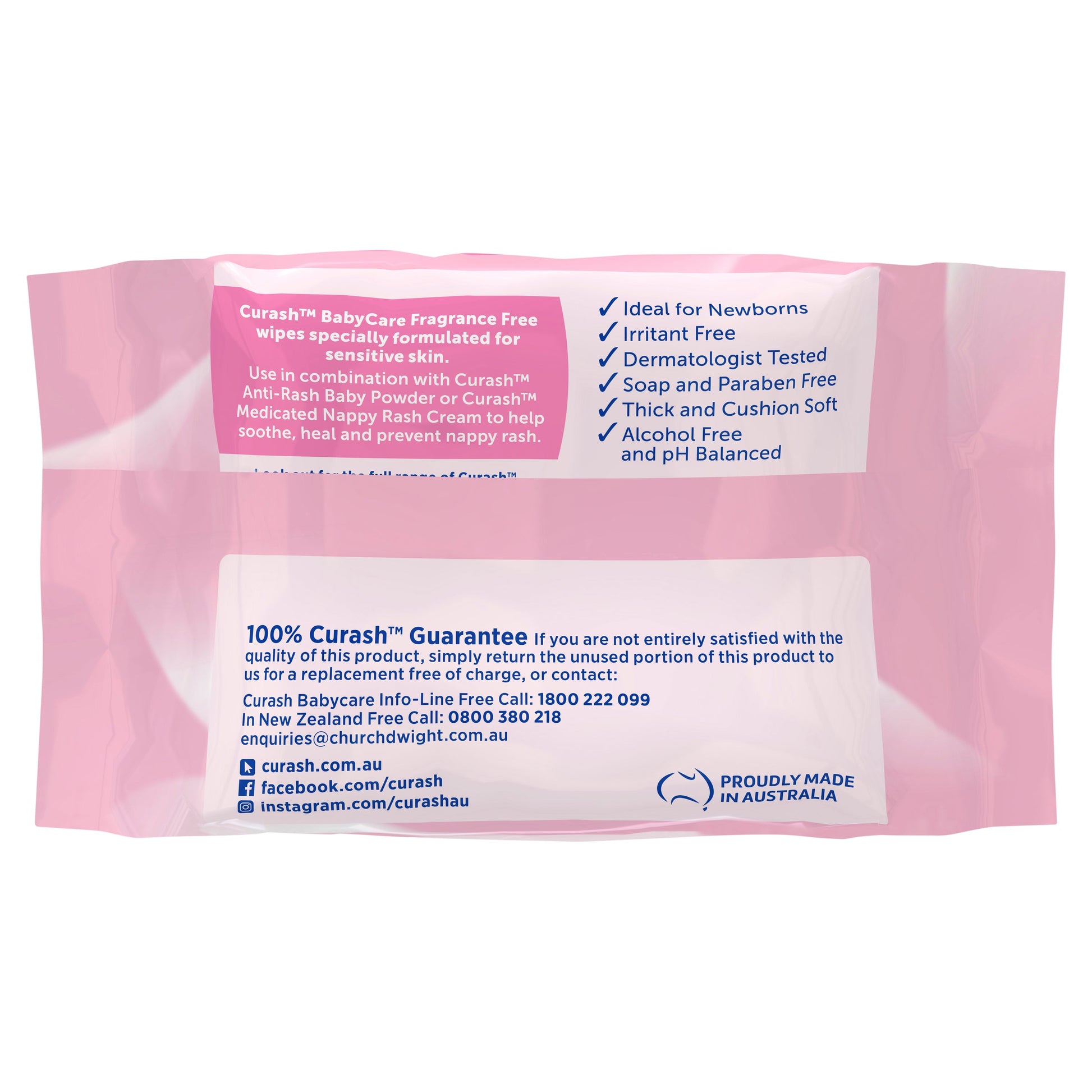 Curash Babycare Fragrance Free Wipes 20 - Cutprice Online