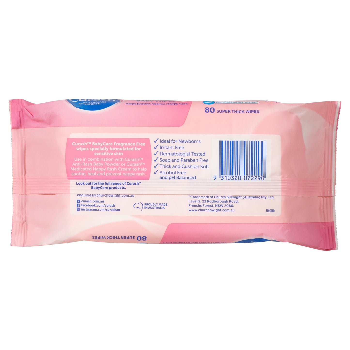 Curash Wipes Fragrance Free  80 - Cutprice Online