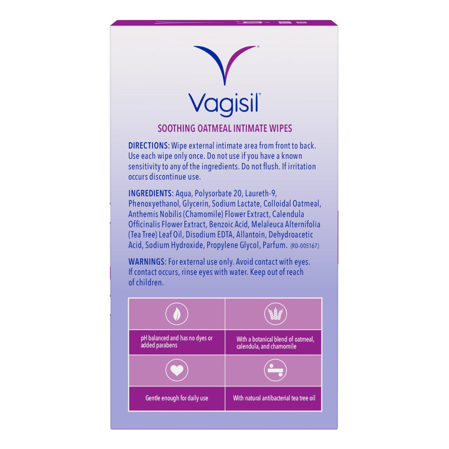 Vagisil Itch Relief Intimate Wipes 12s - Cutprice Online