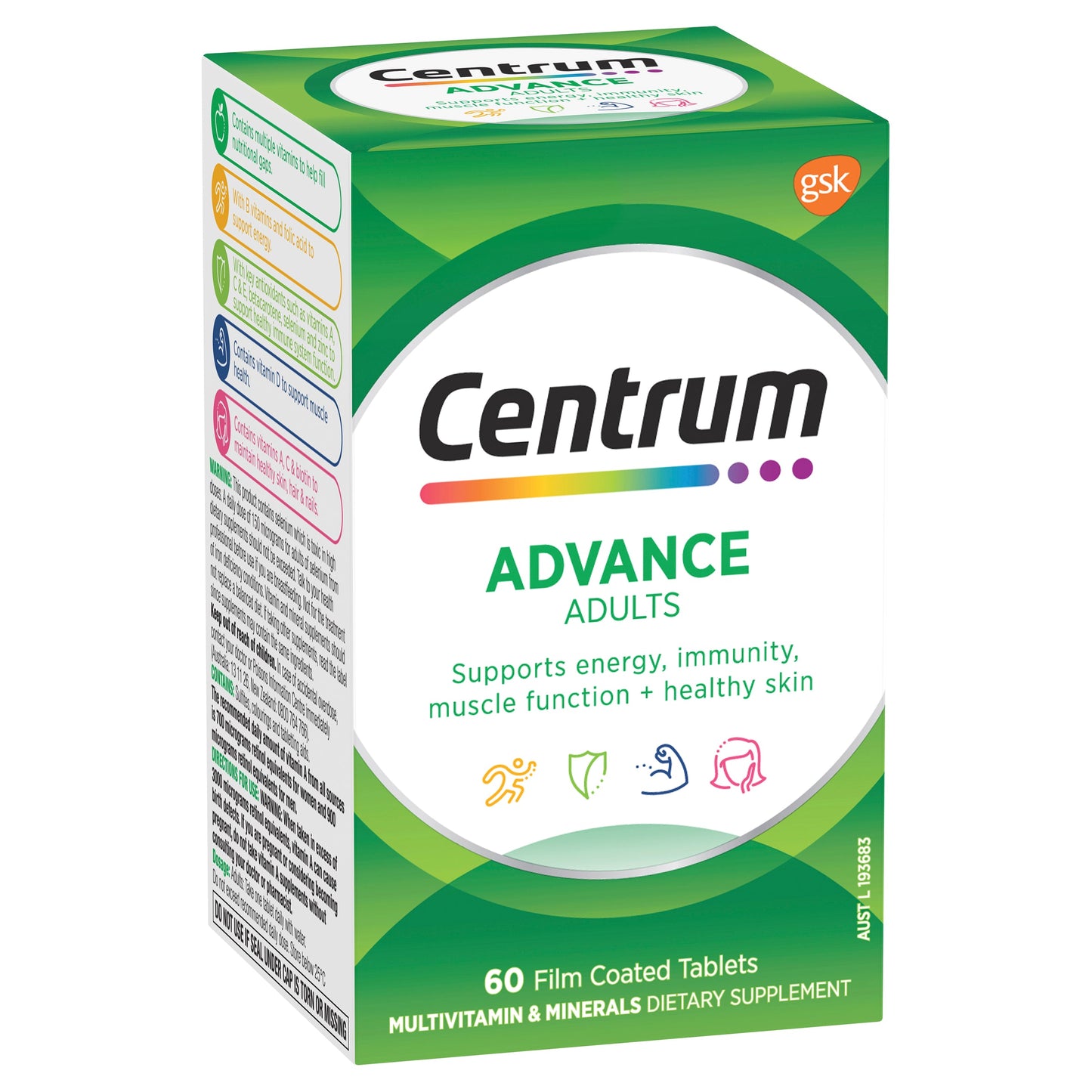 Centrum Advance 60 Tablets - Cutprice Online