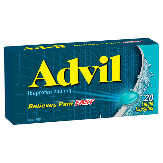 Advil Liquid Capsules 20 Pack - Cutprice Online
