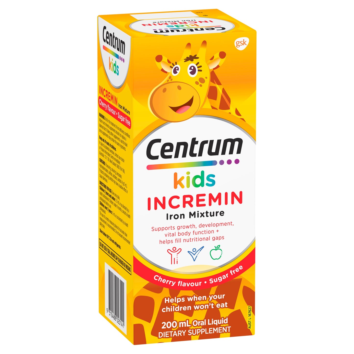 Centrum Kids Incremin Iron Mixture 200ml - Cutprice Online