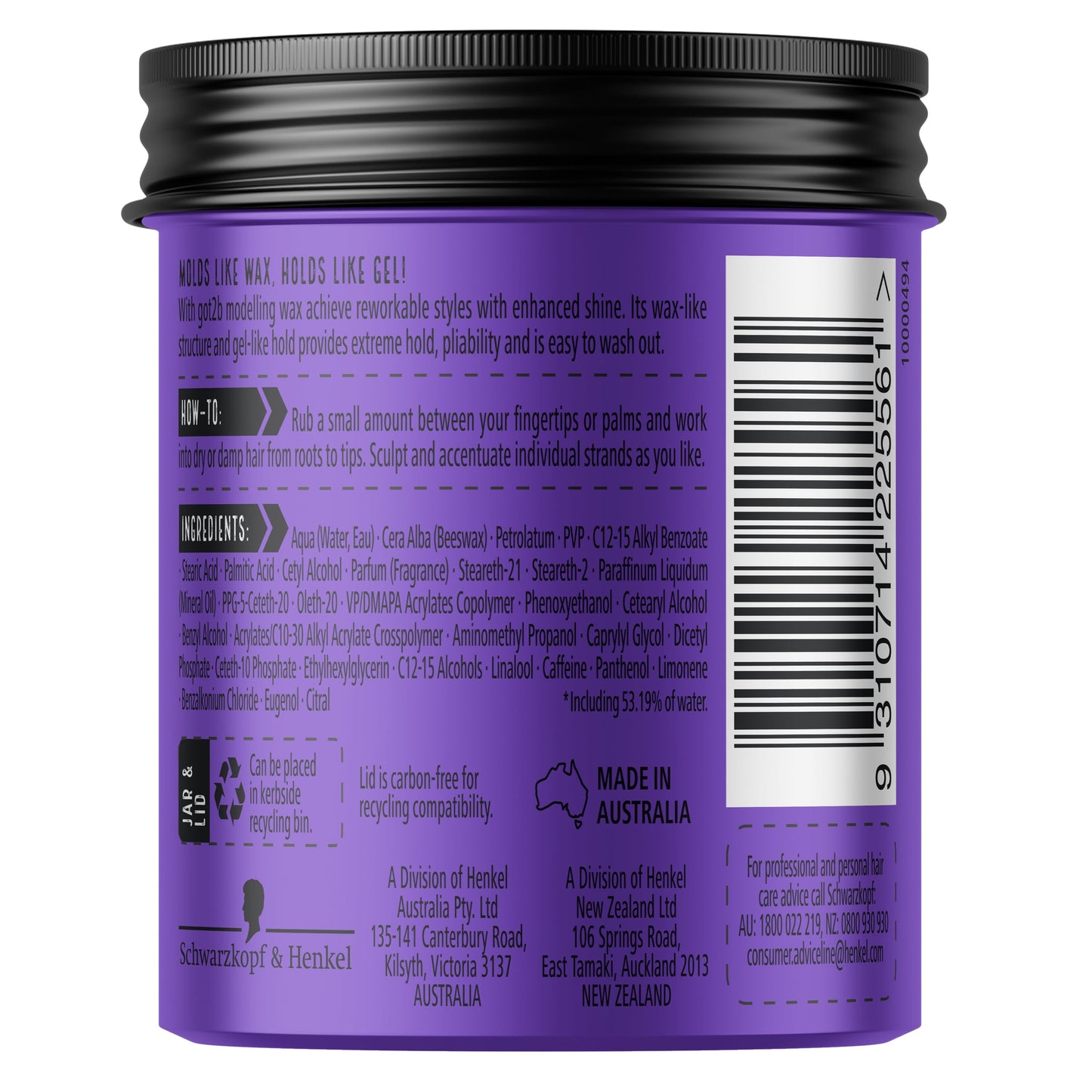 Schwarzkopf Got2b Modelling Wax 100ml - Cutprice Online