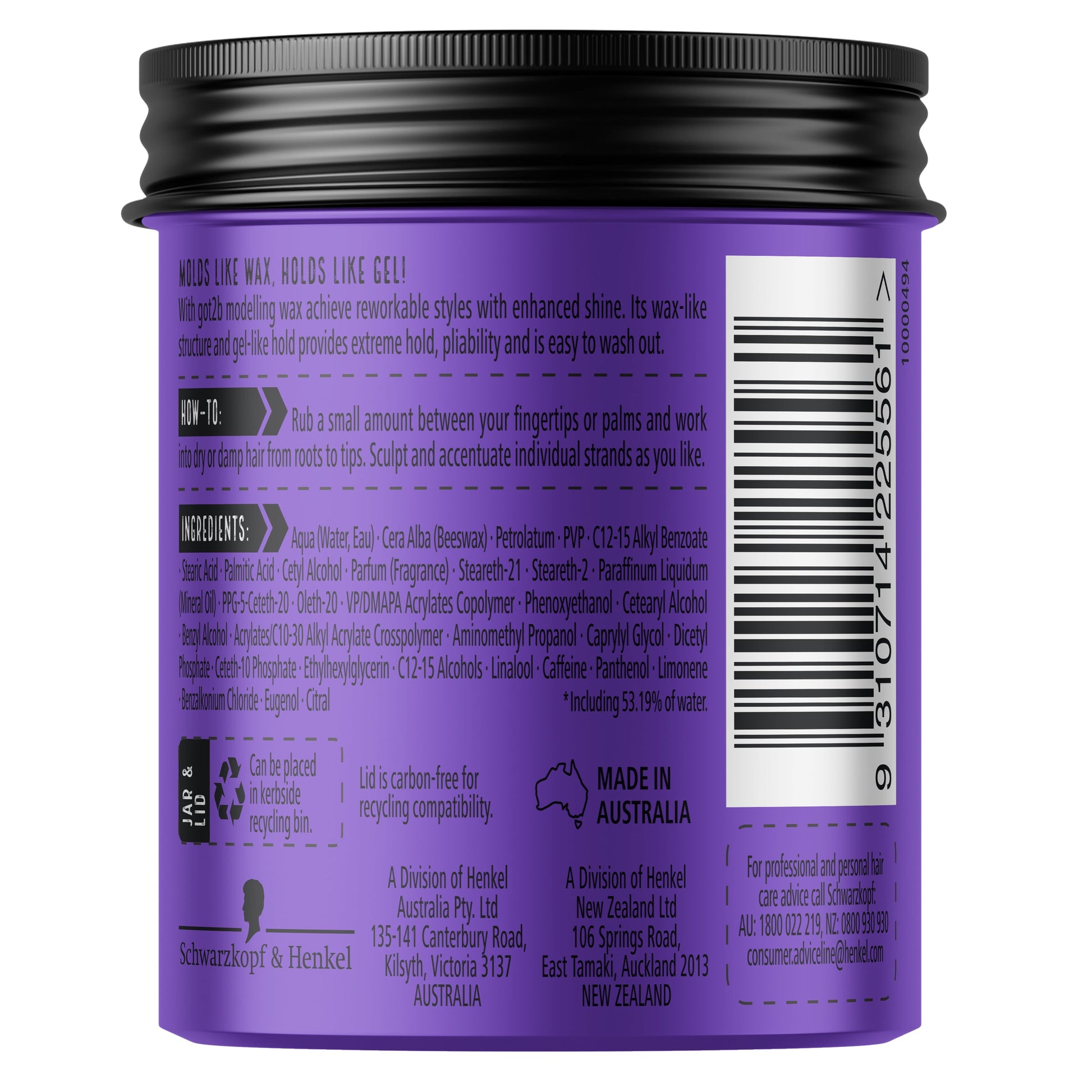 Schwarzkopf Got2b Modelling Wax 100ml - Cutprice Online