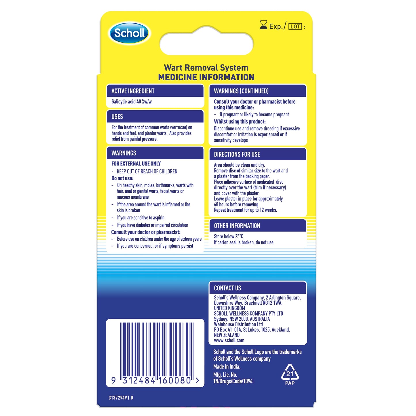 Scholl Wart Removal System Washproof - Cutprice Online