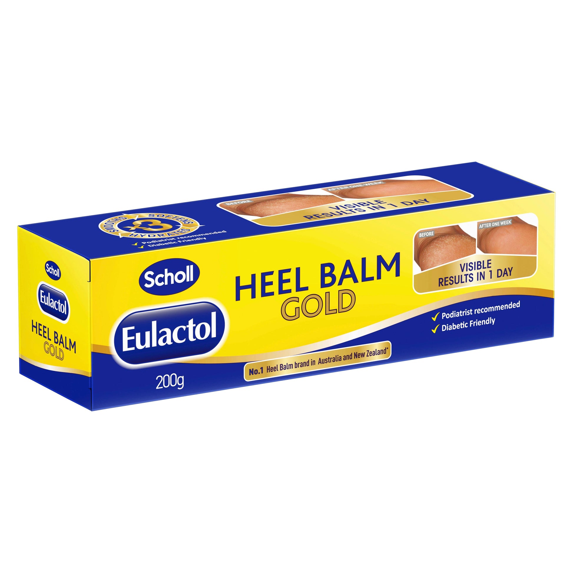 Scholl Eulactol Heel Balm Gold 200g - Cutprice Online