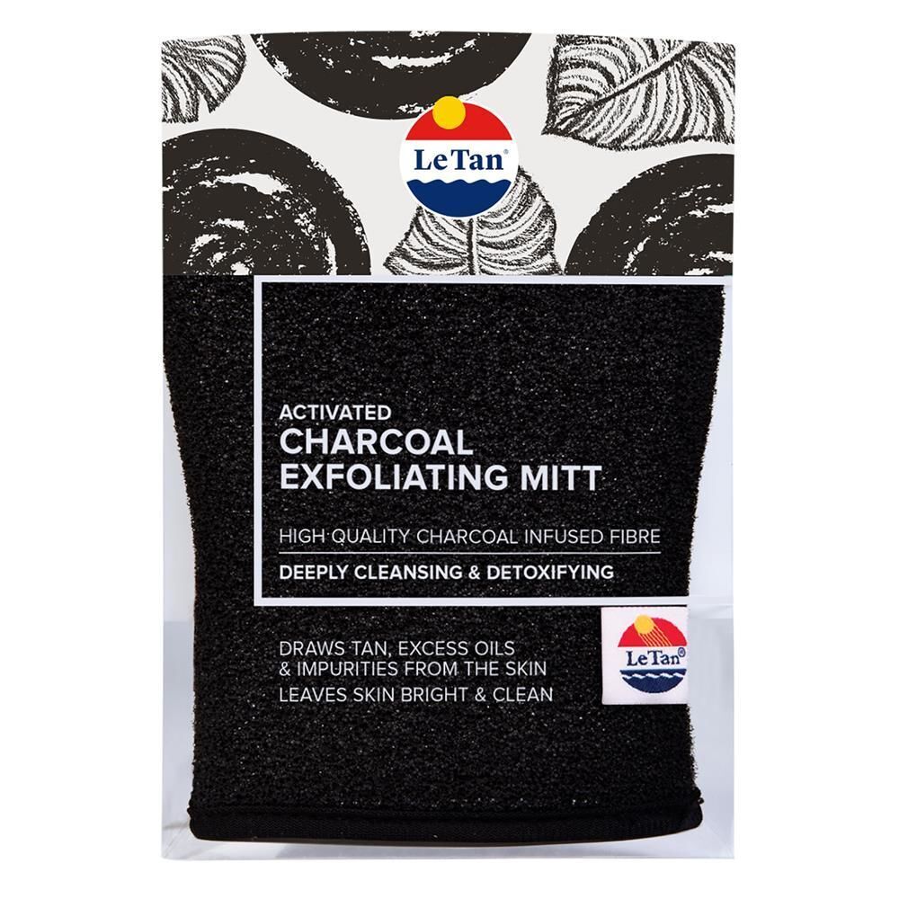 Le Tan Charcoal Exfoliating Mitt - Cutprice Online