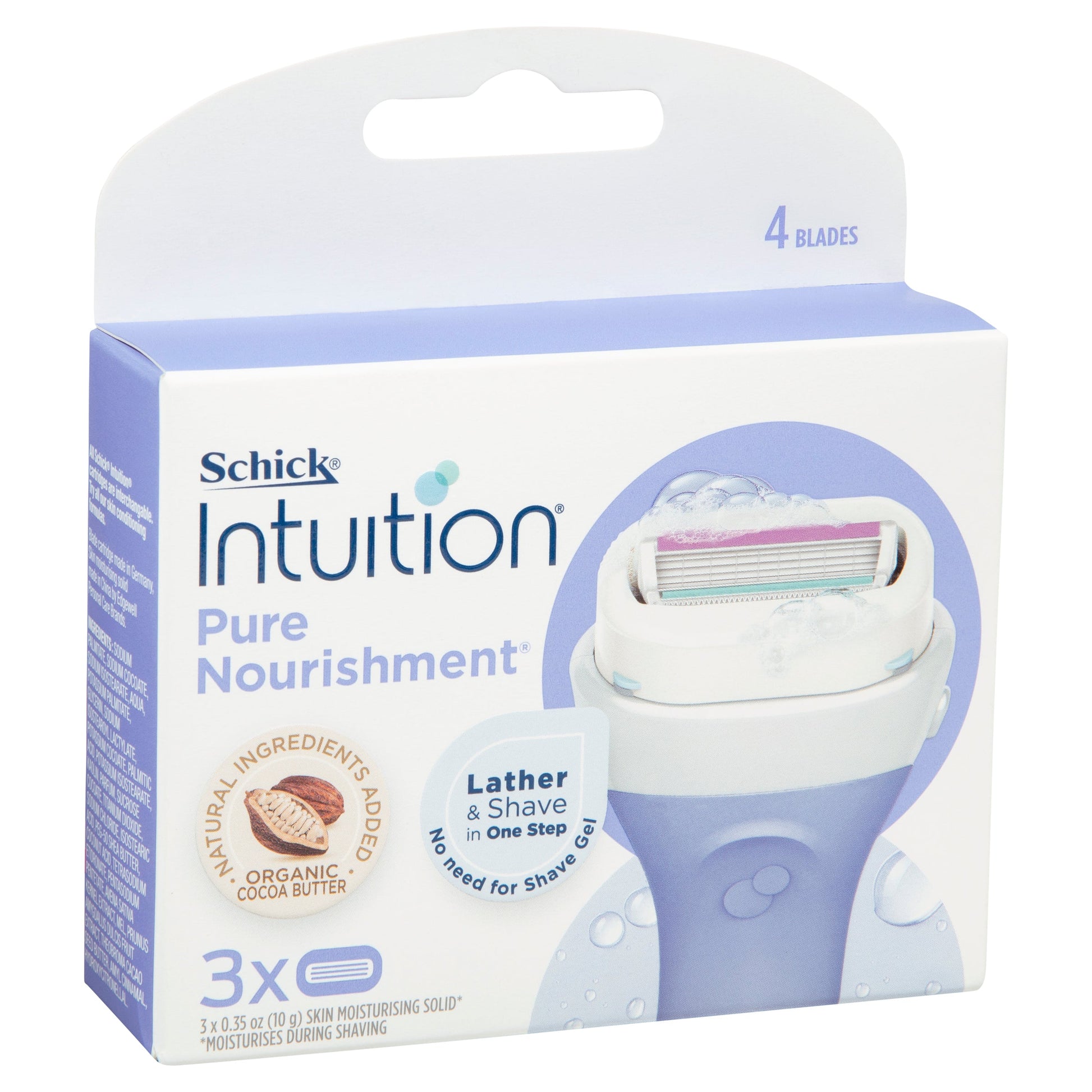 Schick Intuition Pure Nourishment Blades 3PK - Cutprice Online