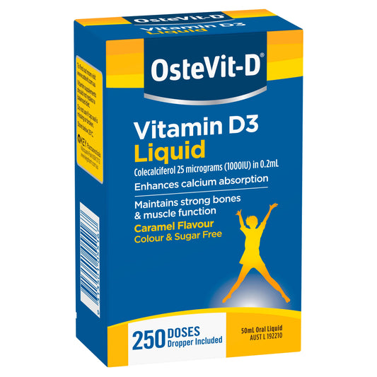 OsteVit-D (Vitamin D 1000IU/0.2ml) Liquid 30ml + Bonus 20ml - Cutprice Online