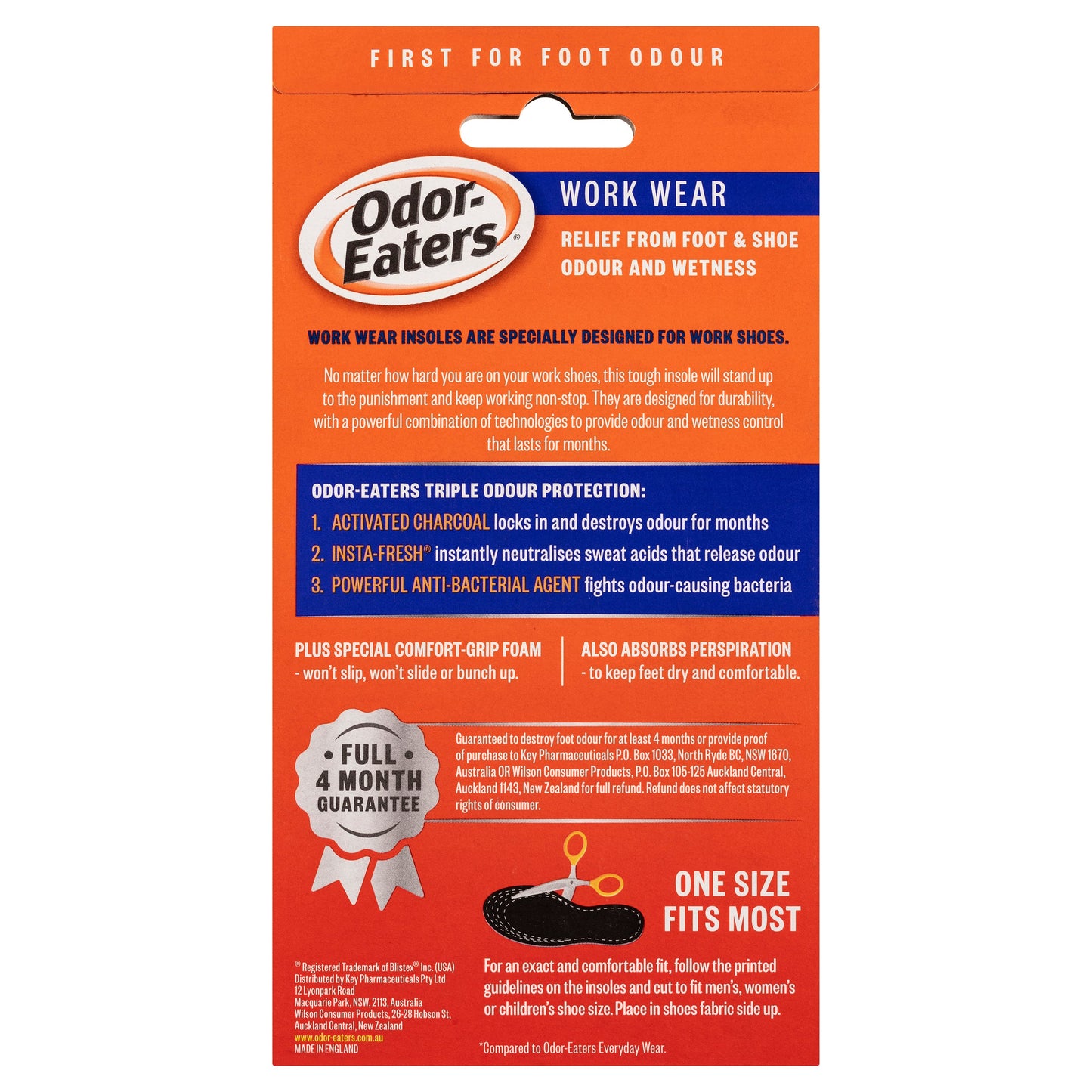 Odor Eaters Super Tuff Work Wear 1 Pair Insoles - Cutprice Online