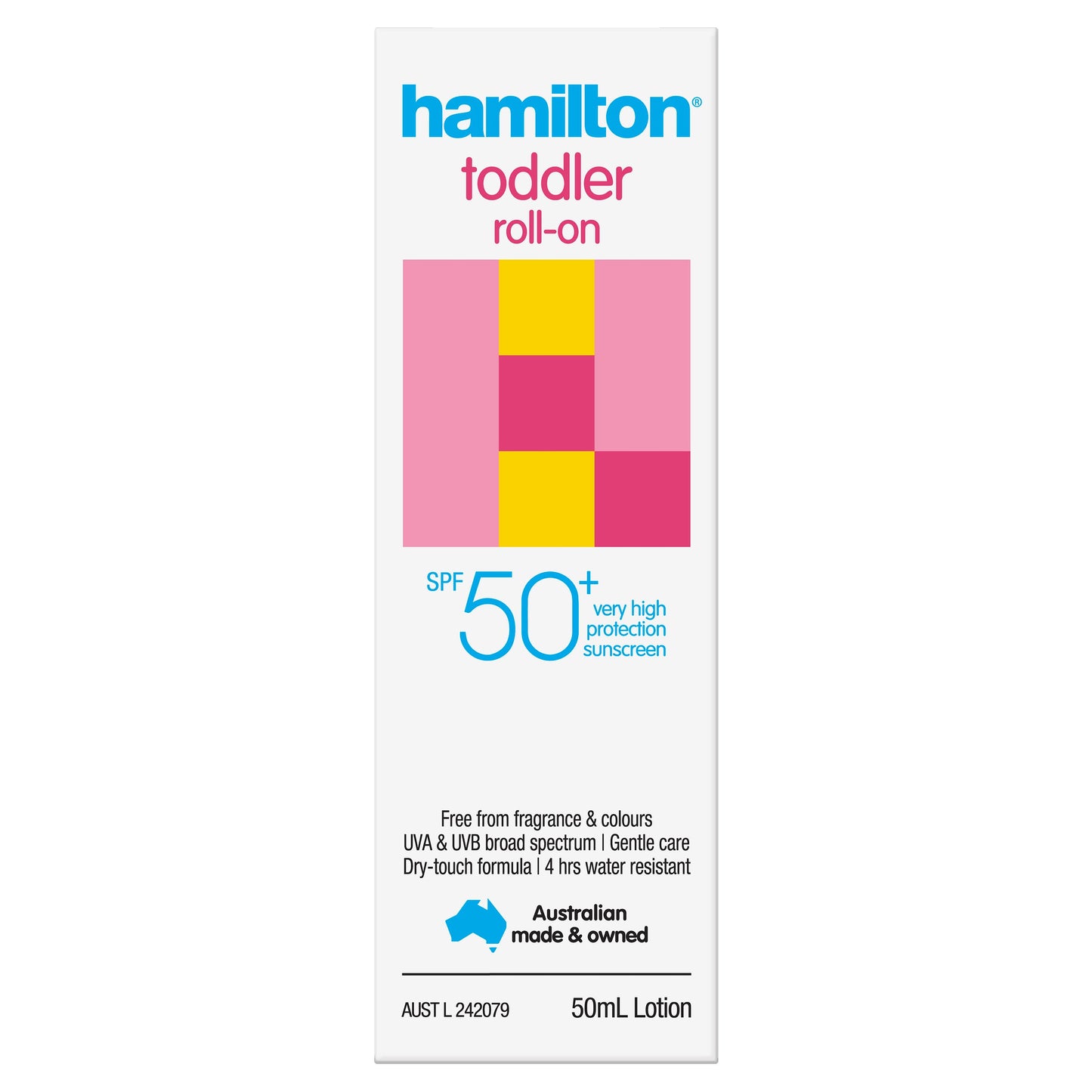 Hamilton Sun SPF 50+ Toddler Roll On 50ml - Cutprice Online