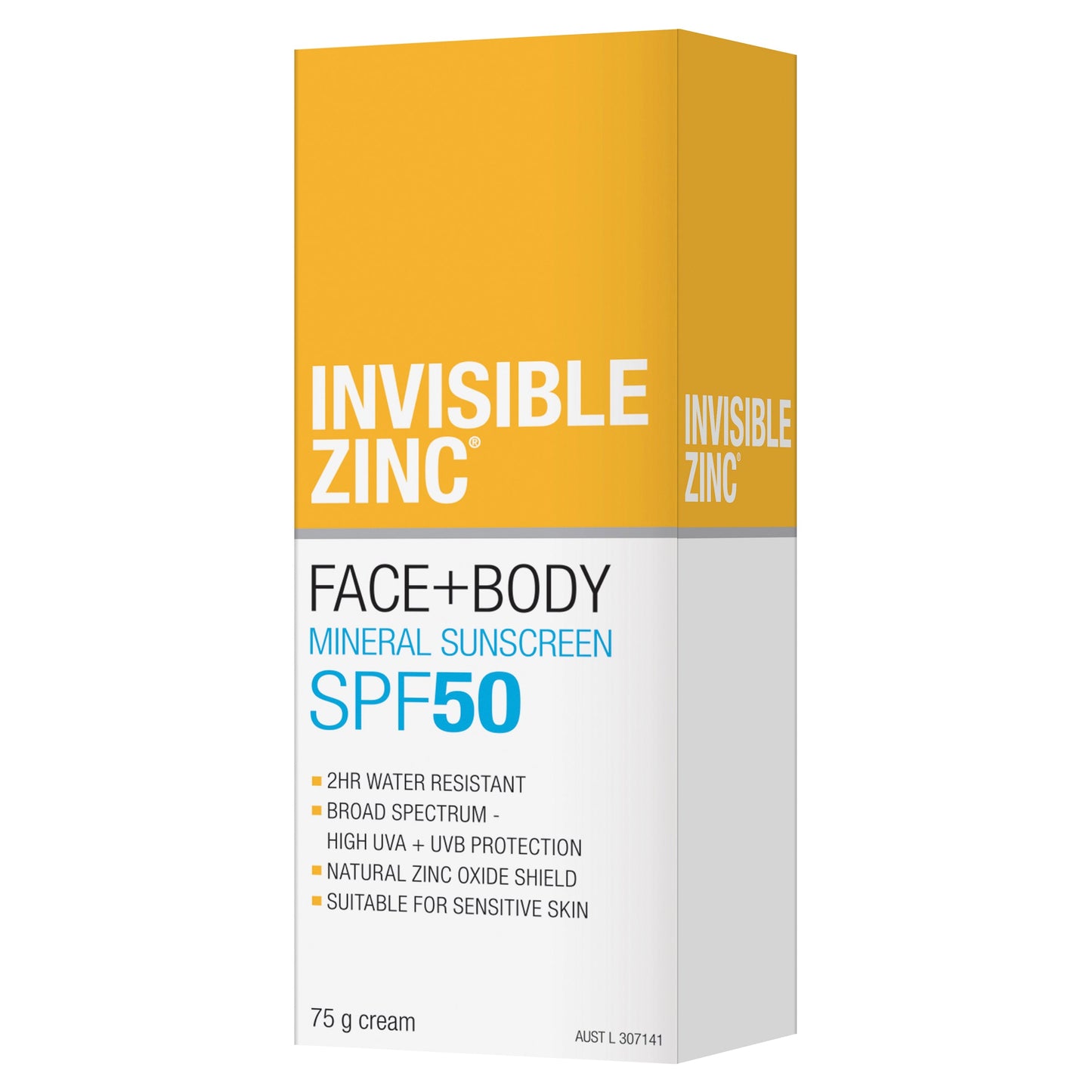 Invisible Zinc Face and Body  SPF 50+ 75g - Cutprice Online