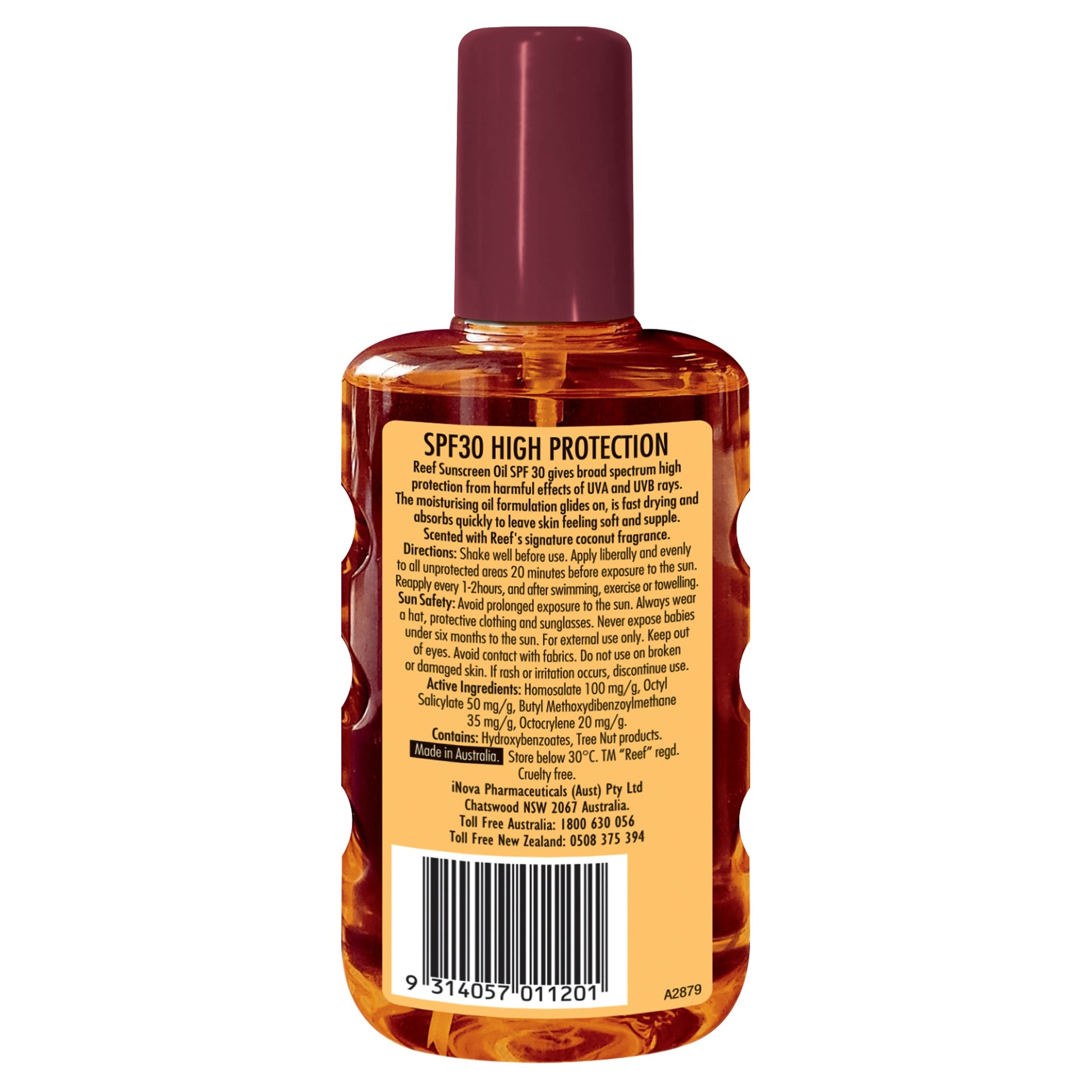 Reef Moisturising Sun Tan Oil SPF 30 - 220mL - Cutprice Online