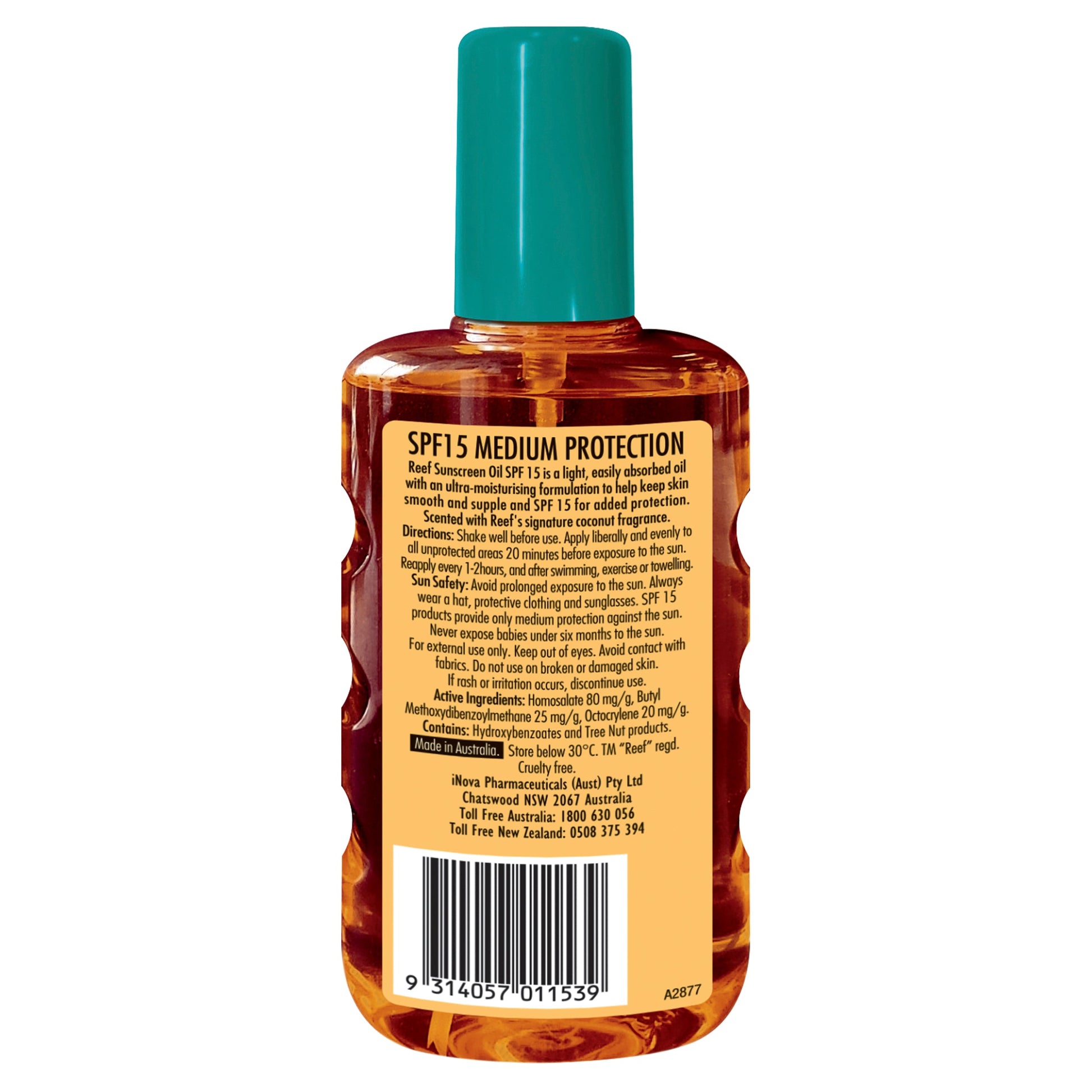 Reef Coconut Oil SPF 15+ Moisturising Oil Spray 220ml - Cutprice Online