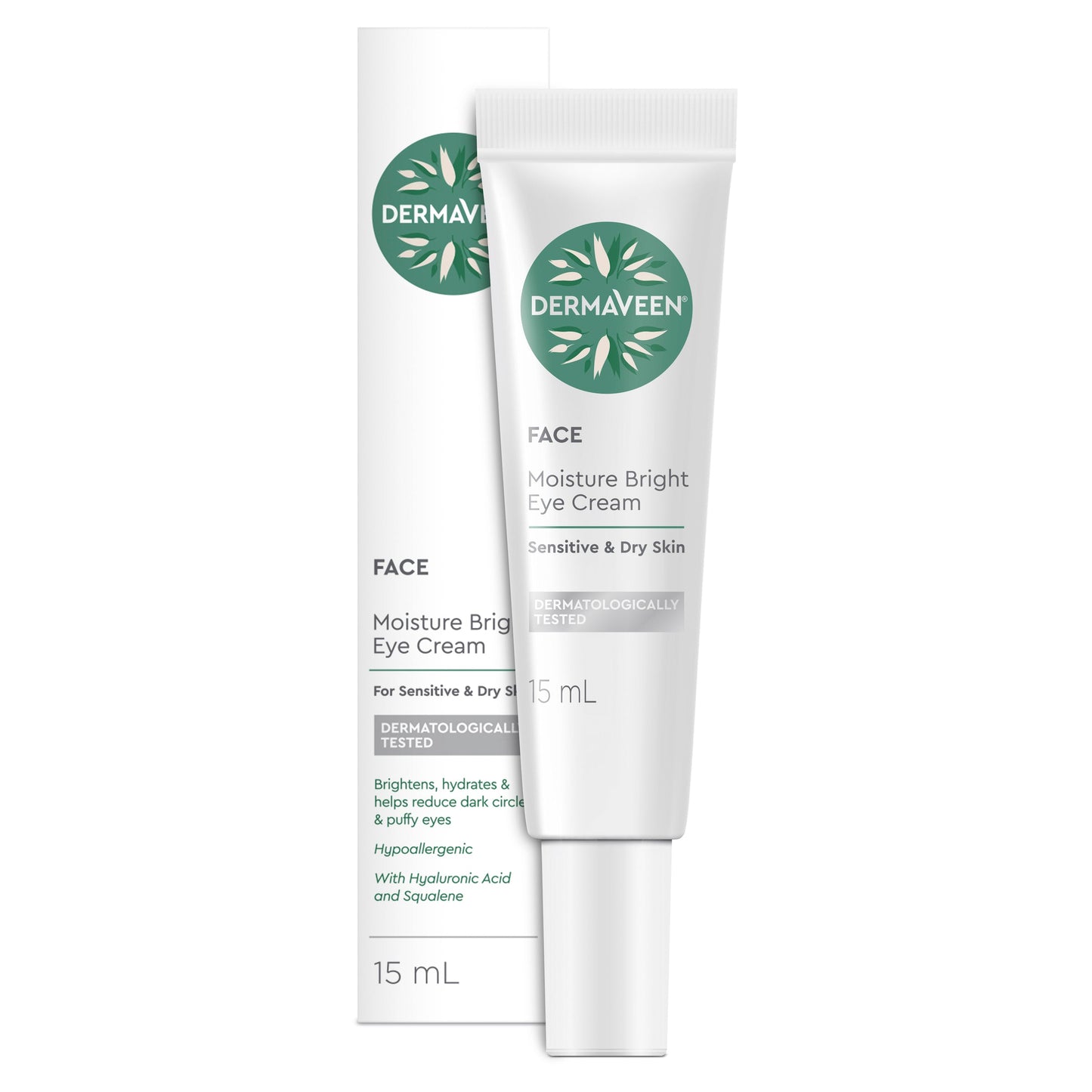 DermaVeen Face Moisture Bright Eye Cream 15ml - Cutprice Online