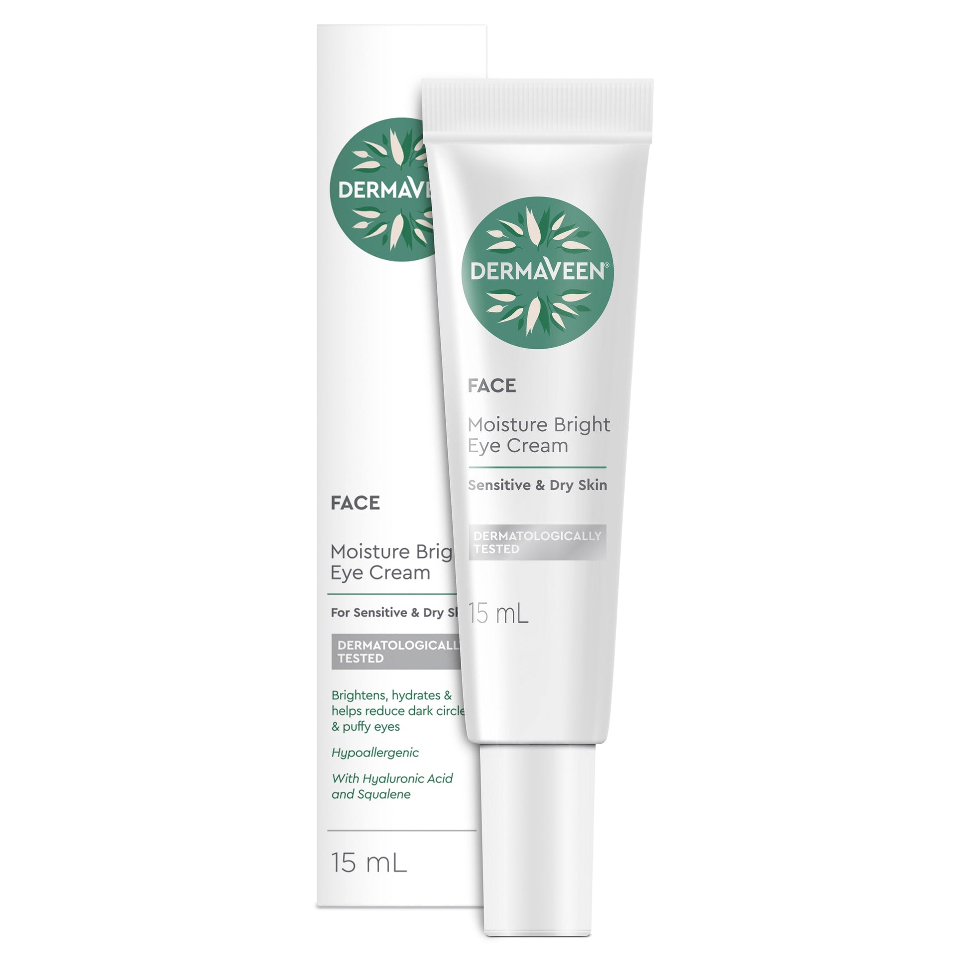 DermaVeen Face Moisture Bright Eye Cream 15ml - Cutprice Online