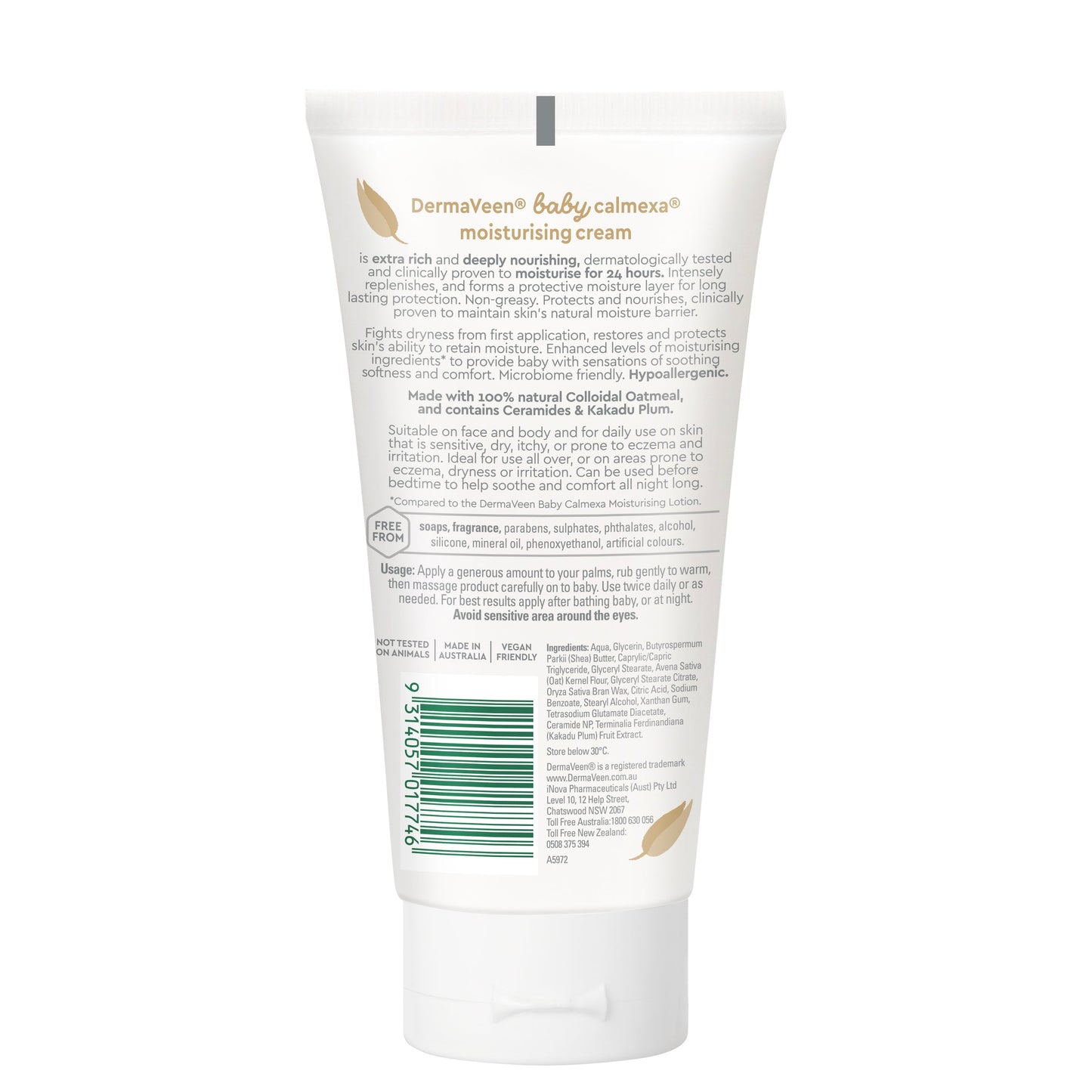 Dermaveen Baby Calmexa Extra Rich Moisturising Cream 150g