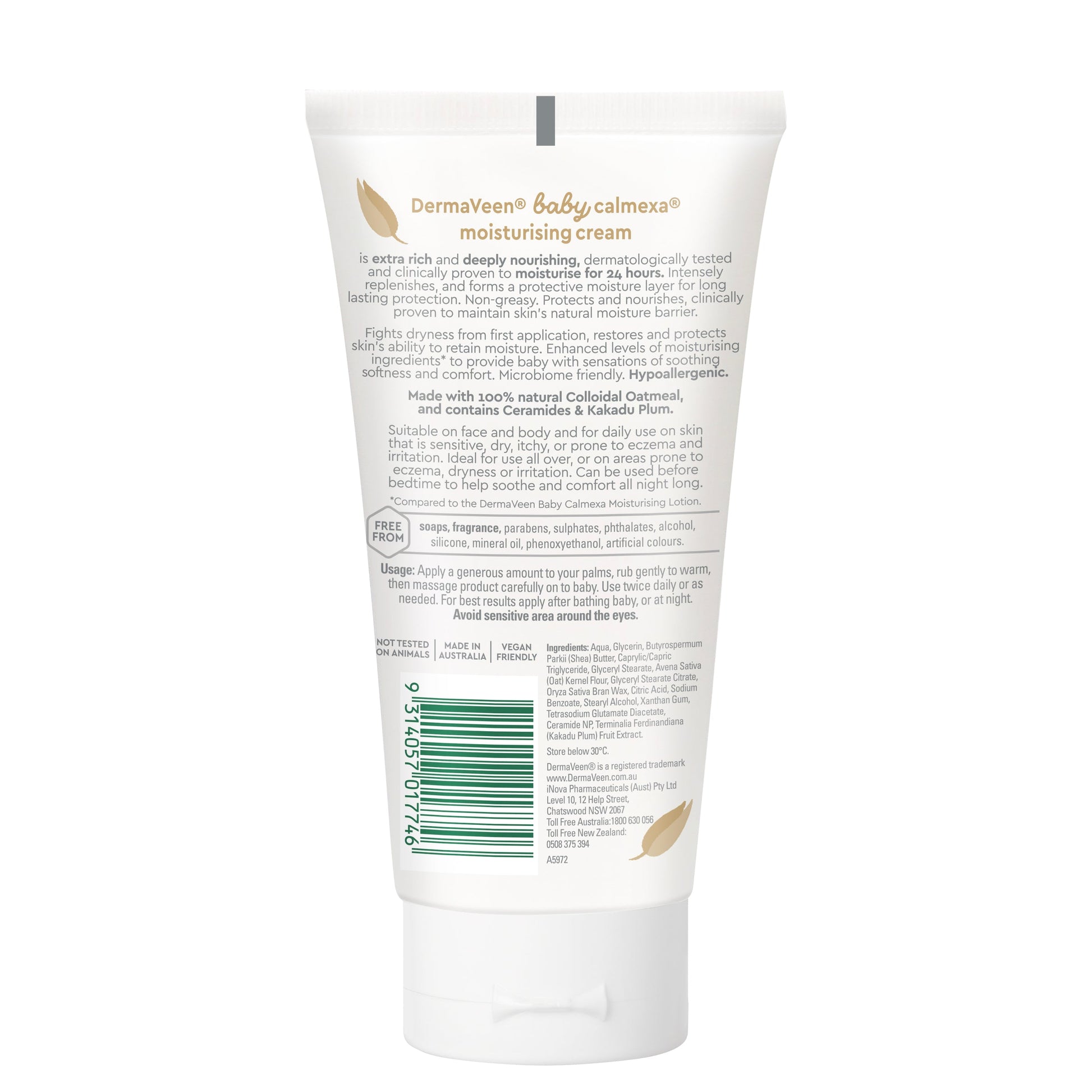 Dermaveen Baby Calmexa Extra Rich Moisturising Cream 150g
